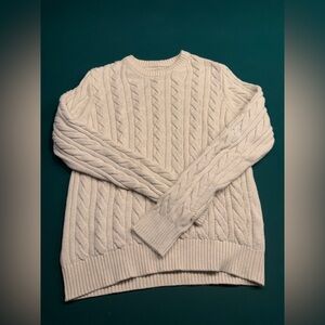 St. John’s Bay Chunky Cable Knit Cream Sweater